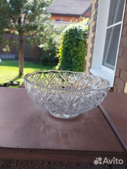 Салатник хрустальный СССР