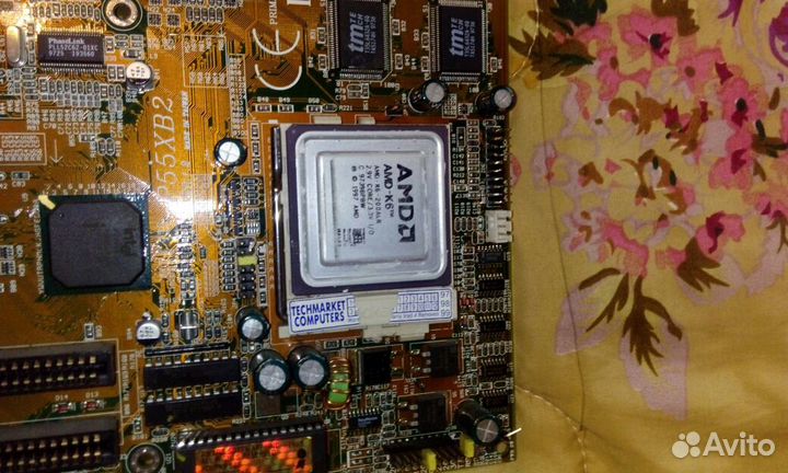 Материнская плата Iwill P55XB2 с AMD K6-200