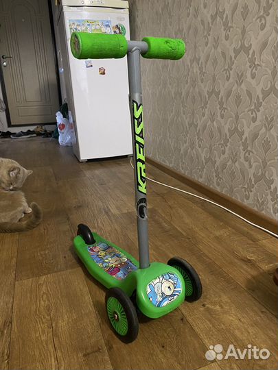 Самокат детский трехколесный бу
