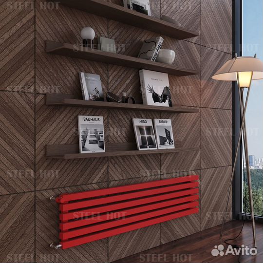 Горизонтальный радиатор отопления Steel-Hot