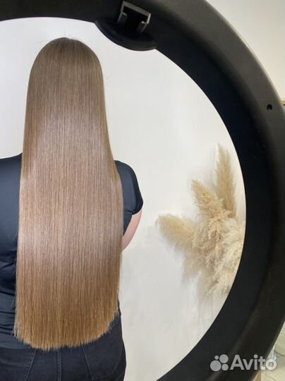 Кератиновое выпрямление волос