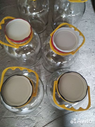 Банки стеклянные трёхлитровые (3 литра закрутка)