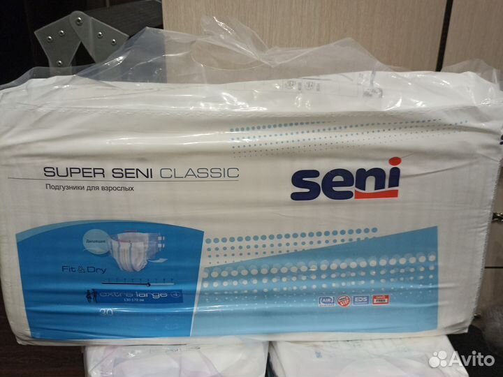 Памперсы для взрослых seni xl 4 и пеленки