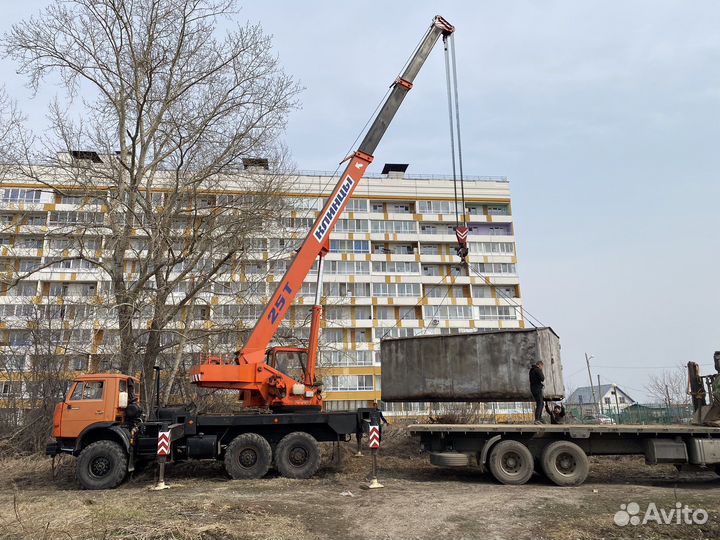 Аренда и услуги автокрана, 25 т, 22 м