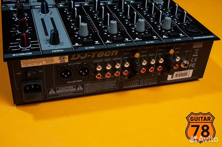 DJ микшерный пульт DDM3000 4 Channel DJ Mixer