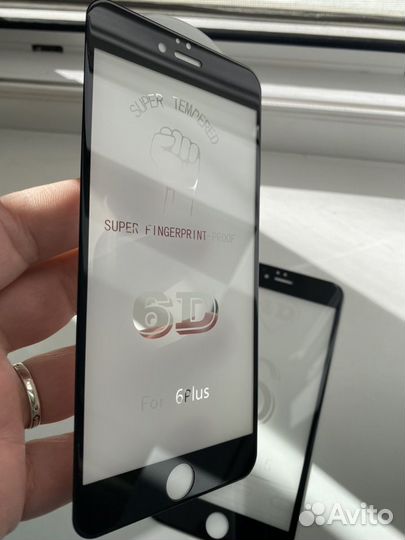Защитное стекло 6 D на iPhone 6 Plus