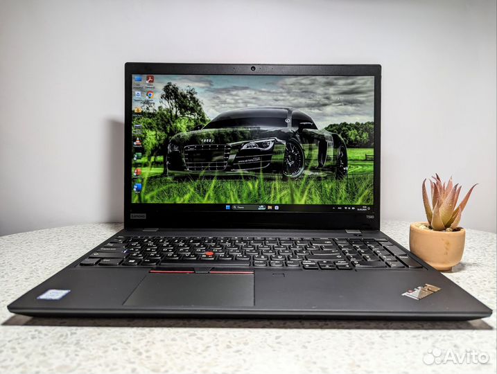 Большой Thinkpad T590 i7-8 ядер/16гб/IPs Матовый