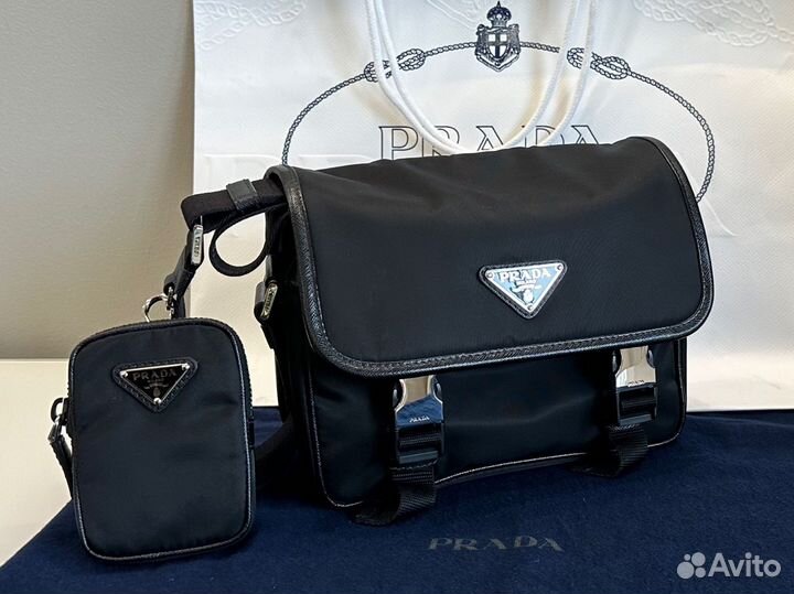 Prada Re-Nylon and Saffiano leather bag оригинал
