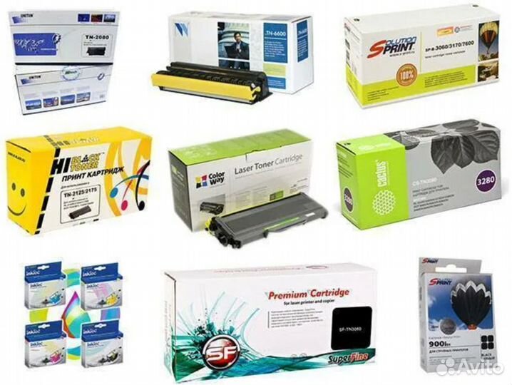 Новые картриджи в коробках (совместимки)