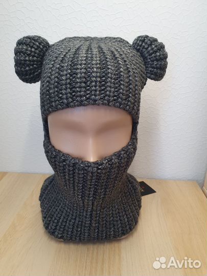 Шапка балаклава с ушками новая