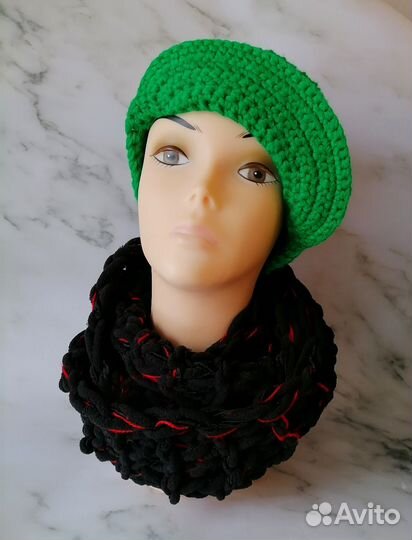 Снуд шарф женский, ручная работа