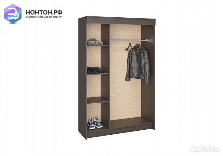 Шкаф-купе Бассо дуб белфорд / венге