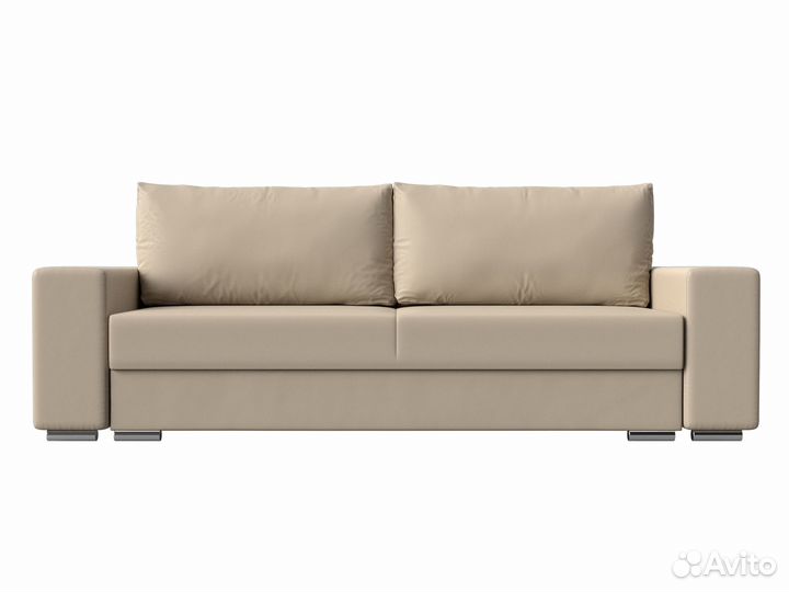 Диван прямой Дрезден, экокожа, бежевый. Москва