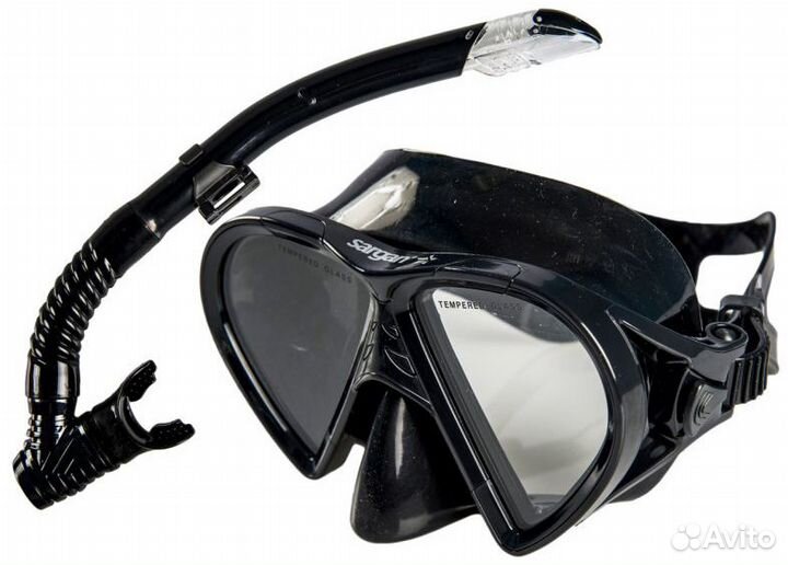 Набор маска + трубка для плавания и занятий сноркл