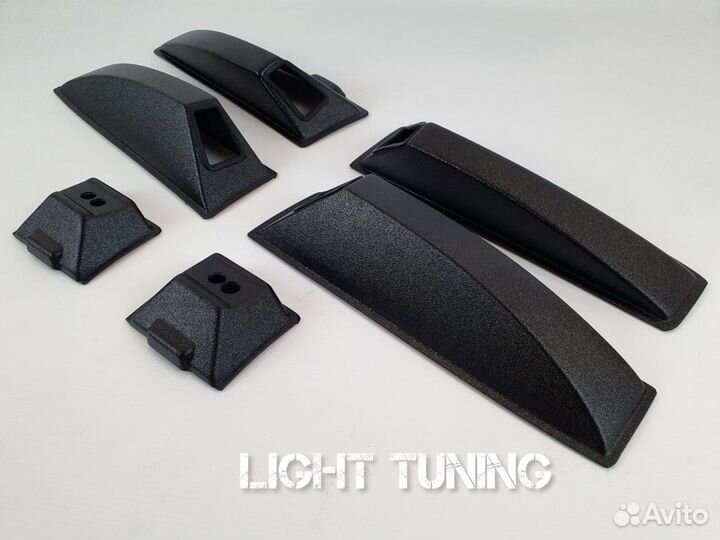 Аэродинамические накладки на рейлинги шевроле нива