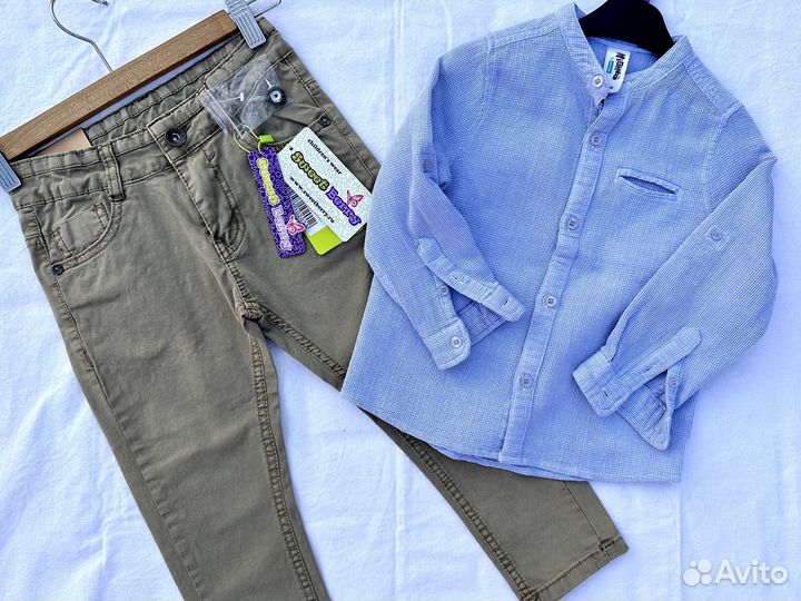 Новые штаны и рубашка костюм Италия 98 104