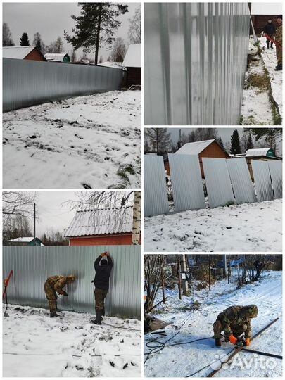 Забор из профнастила