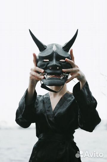 Японская Маска Ханья ручной работы (на заказ)