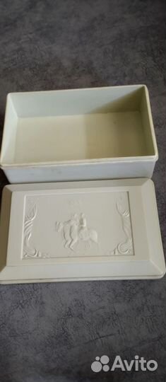 Шкатулка красноармейцы карболит 50-е г.г