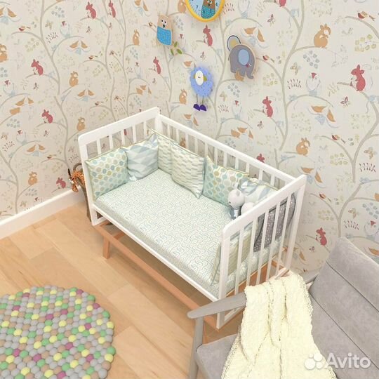 Детская кроватка Anniken c матрасом