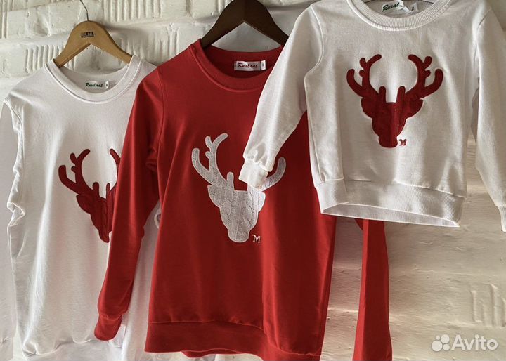 Фемили лук, family look, свитшоты новогодние