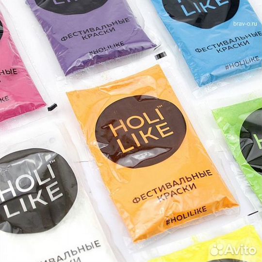 Фестивальные Краски Холи желтый 100 г