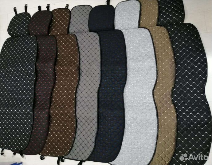 Накидки на сиденья Лен Premium с боками