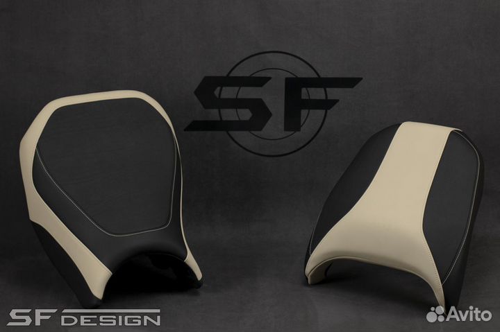 Сиденье для BMW R1200/1250GS Creamy Mild Pit Stop