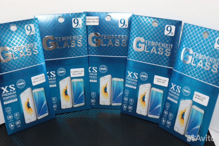 Meizu защитные стёкла (модели в описании)
