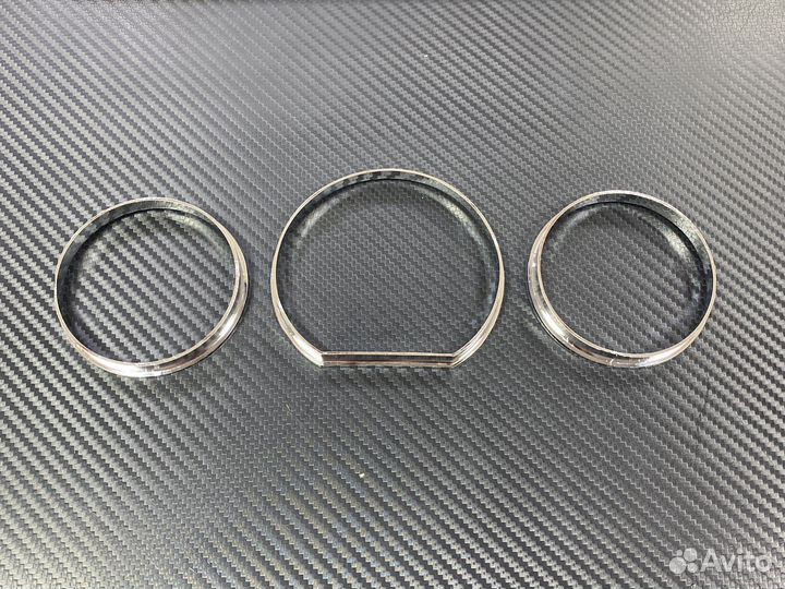 Кольца в щиток приборов хром Mercedes w124