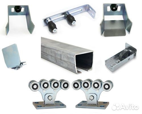 Комплект для откатных ворот Каве 7 метров б/площ