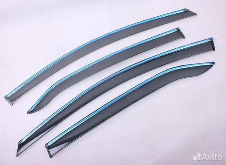 Ветровики хром молдинг Фольксваген Туарег с 2011 г