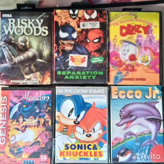 Картриджи для Сеги