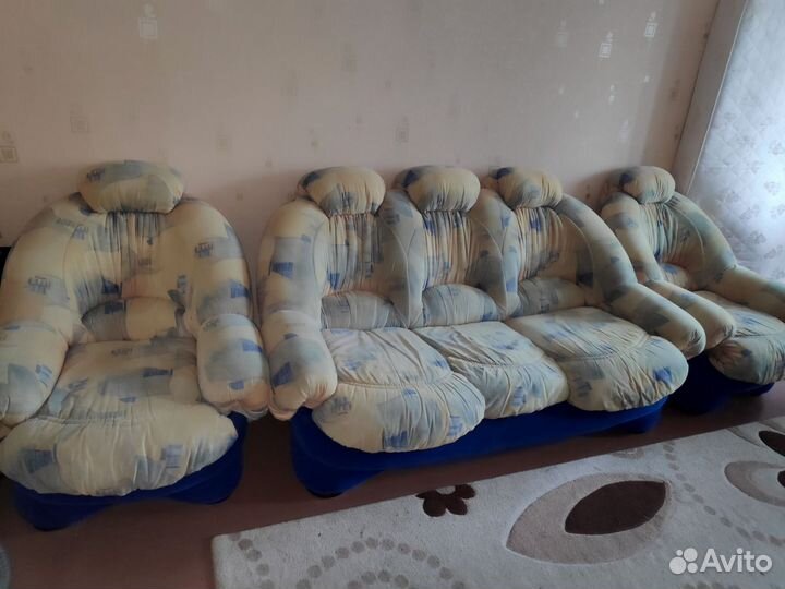 Диван и 2 кресла бу