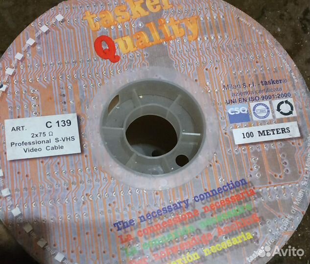 Коаксиальный видеокабель Tasker (Италия) 75 Ом