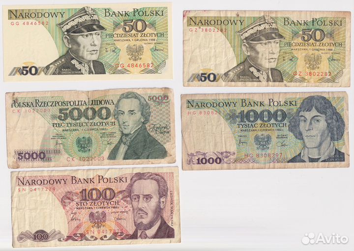 Банкноты польша