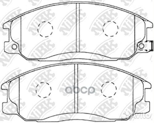 Колодки тормозные дисковые перед ssangyong