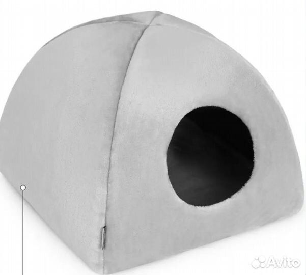 Домик для кошек меховой 40х40х39