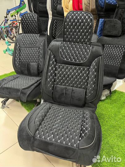 Чехлы на весь салон из Алькантары