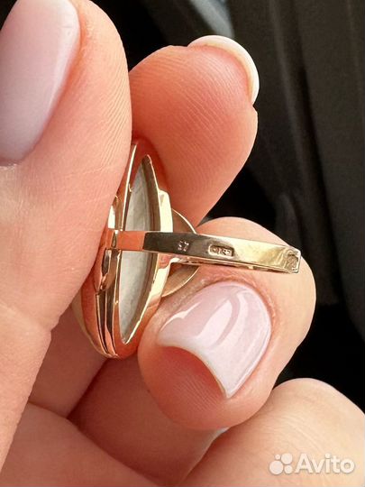 Винтажное кольцо с камнем времен СССР 1979г