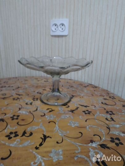 Ваза для фруктов на ножке СССР