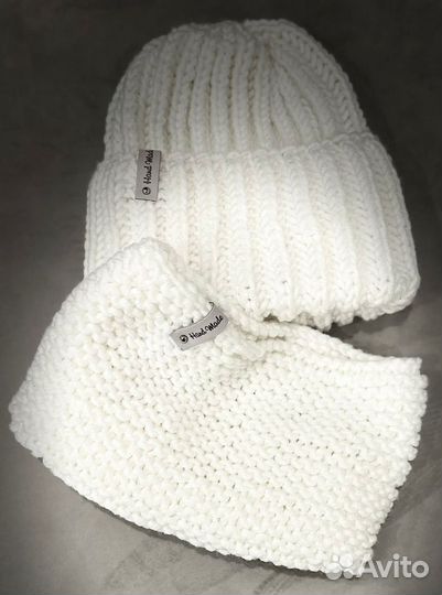 Комплект шапка и снуд