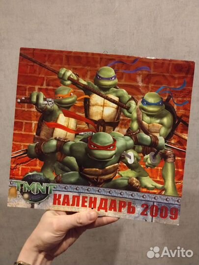 Календарь Черепашки ниндзя 2009 год