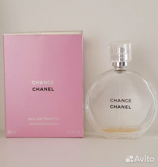 Пустой флакон духов chanel chance с коробкой