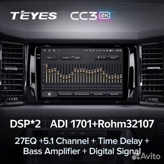 Магнитола Teyes CC3 2K 6/128 Skoda Kodiaq Karoq