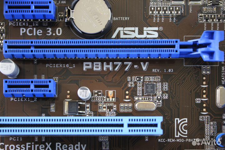 Материнская плата 1155 Asus P8H77-V (нет звука)