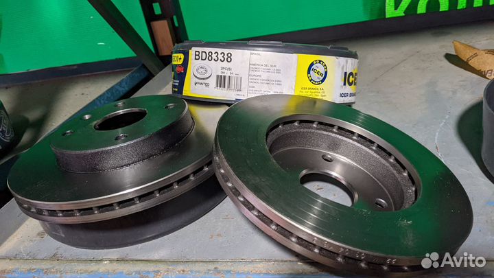 Тормозные диски передние 2 шт chevrolet lacetti