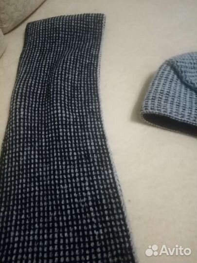 Комплект шапка и снуд зимний