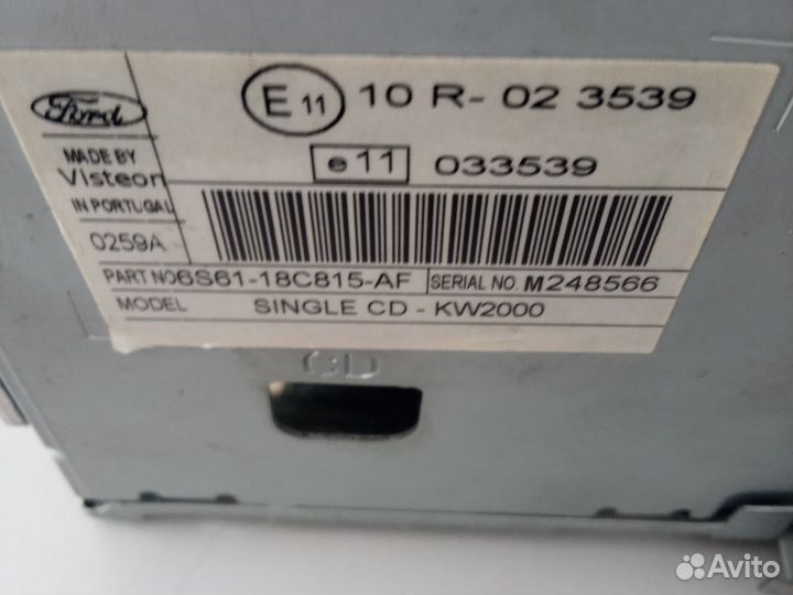 Штатная магнитола Форд Фокус 2