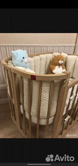 Детская кроватка люлька приставная